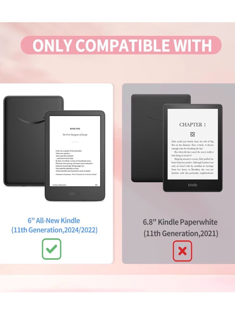 Case for All-New 6 inch Kindle (11th Generation, 2024/2022 Release) - Picture 2 of 6